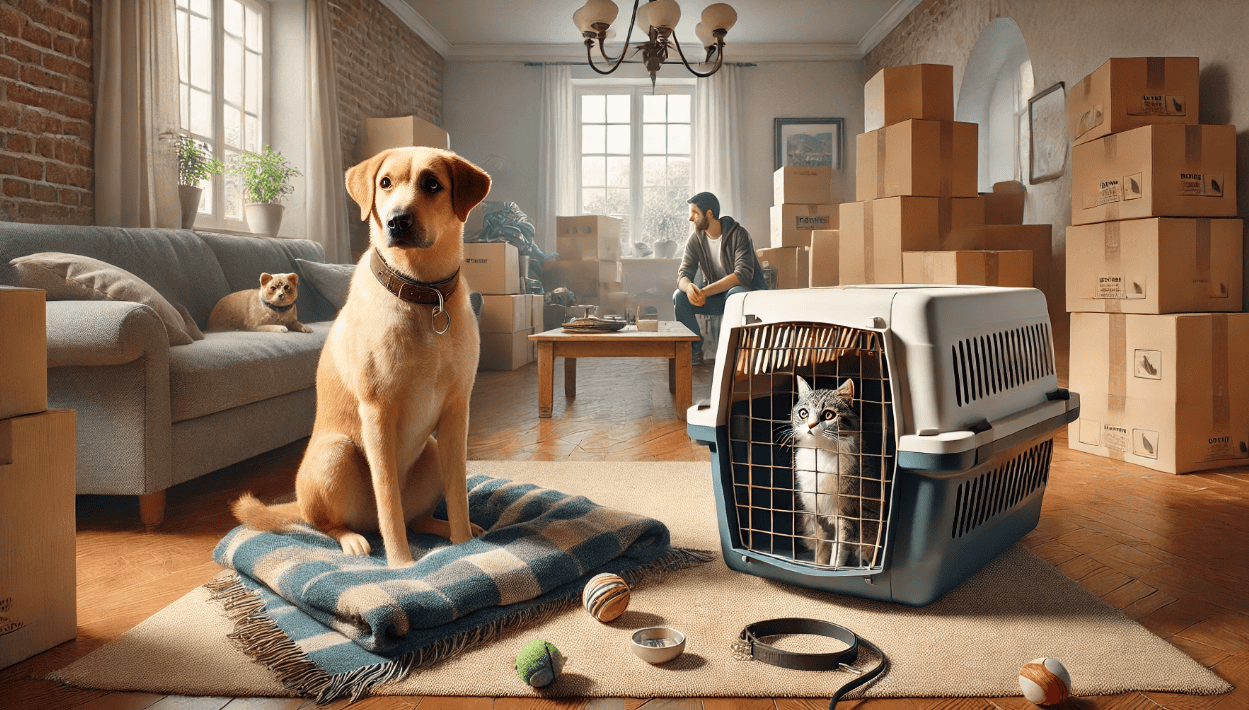 Kæledyr ved flytning gyldenkærne flyt